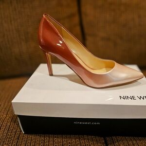 Nine West Rosegold Pointy Toe Heels (8.5)